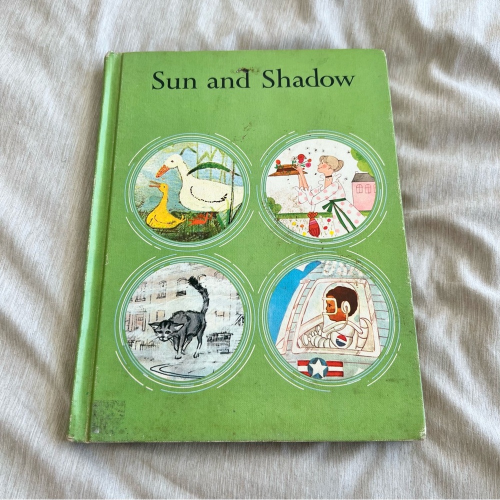 Vintage 1970 Sun and Shadow Reader Book Harcourt | Retro School Nostalgia